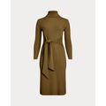 Tie-Front Turtleneck Dress