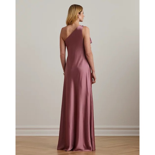 폴로 랄프로렌 Satin Charmeuse One-Shoulder Gown