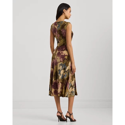 폴로 랄프로렌 Floral Twist-Front Jersey Dress