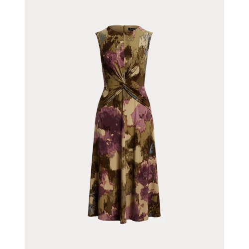 폴로 랄프로렌 Floral Twist-Front Jersey Dress