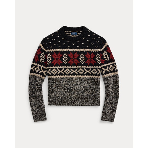 폴로 랄프로렌 Snowflake-Motif Wool Crewneck Sweater