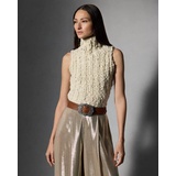 Embellished Sleeveless Turtleneck