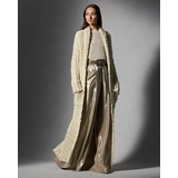 Slub Wool Long Shawl-Collar Cardigan