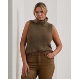 Wool-Blend Sleeveless Turtleneck Sweater