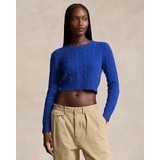 Cropped Cable-Knit Cashmere Sweater