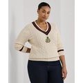 Cable-Knit Cotton Cricket Sweater