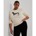 Intarsia-Knit Dachshund Cotton Sweater