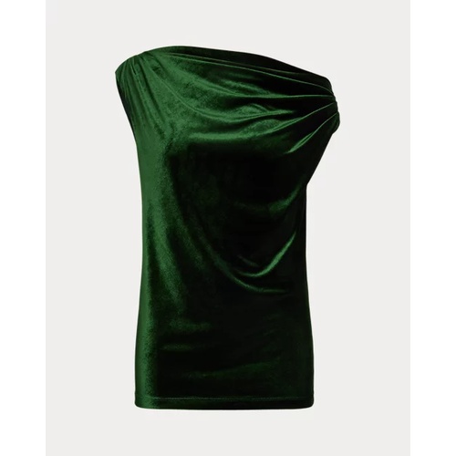 폴로 랄프로렌 Stretch Velvet Off-the-Shoulder Blouse