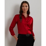 Classic Fit Satin Charmeuse Shirt