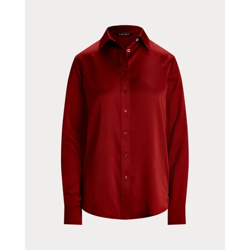 폴로 랄프로렌 Classic Fit Satin Charmeuse Shirt