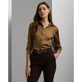 Classic Fit Satin Charmeuse Shirt