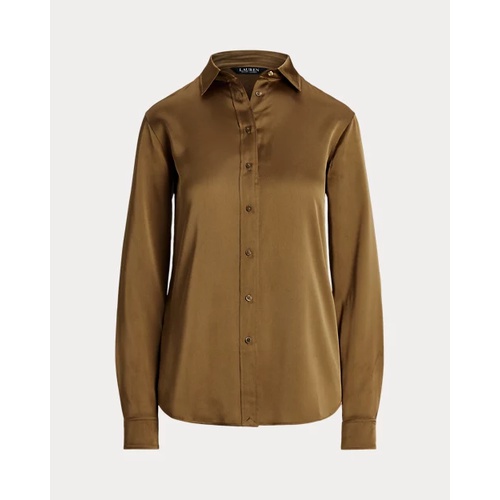 폴로 랄프로렌 Classic Fit Satin Charmeuse Shirt