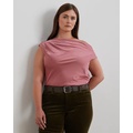 Satin Charmeuse Off-the-Shoulder Blouse