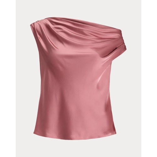 폴로 랄프로렌 Satin Charmeuse Off-the-Shoulder Blouse