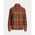 Relaxed Fit Plaid Cotton-Blend Shirt