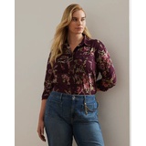 Classic Fit Floral Cotton Voile Shirt