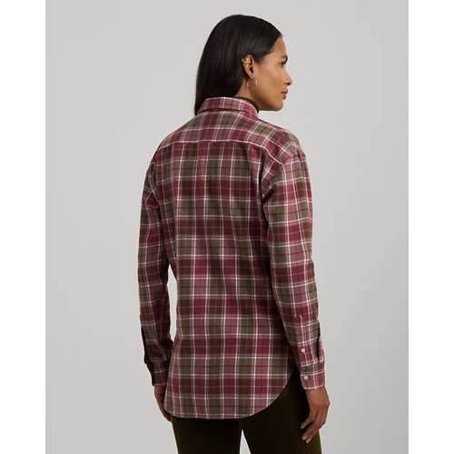 폴로 랄프로렌 Relaxed Fit Checked Plaid Cotton Shirt