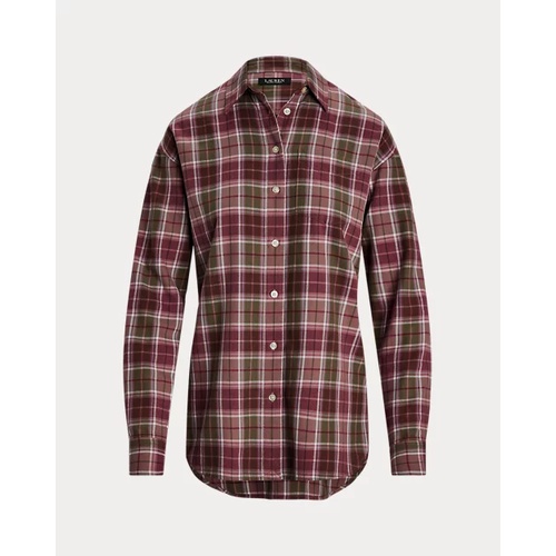 폴로 랄프로렌 Relaxed Fit Checked Plaid Cotton Shirt