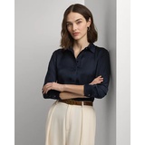 Classic Fit Satin Charmeuse Shirt