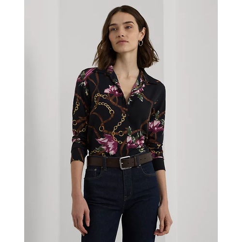 폴로 랄프로렌 Classic Fit Print Crepe Shirt