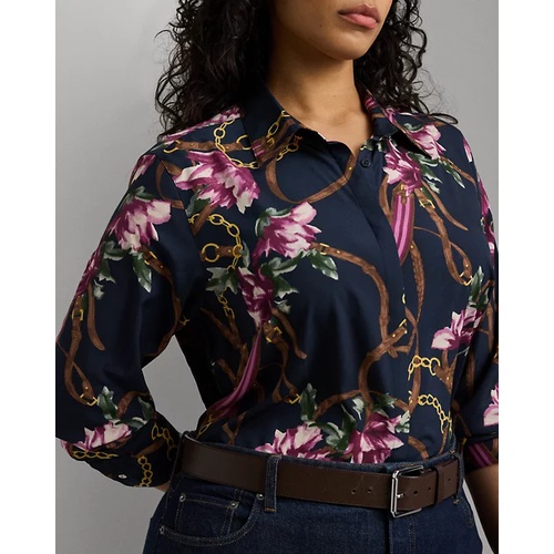 폴로 랄프로렌 Classic Fit Print Crepe Shirt