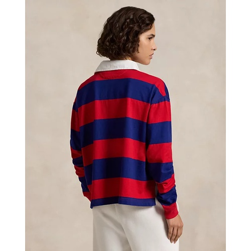 폴로 랄프로렌 Striped Cropped Jersey Rugby Shirt