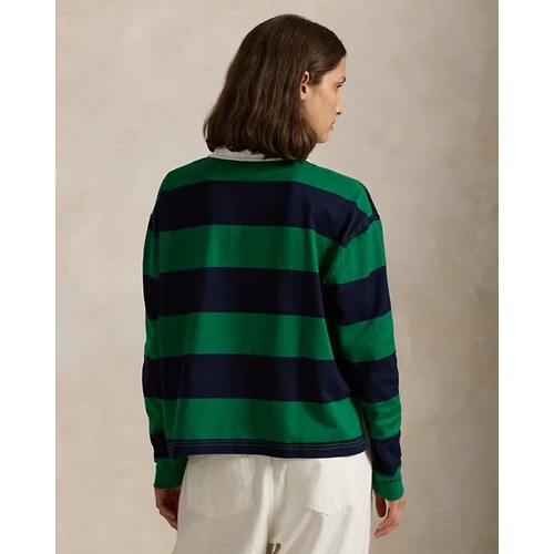 폴로 랄프로렌 Striped Cropped Jersey Rugby Shirt