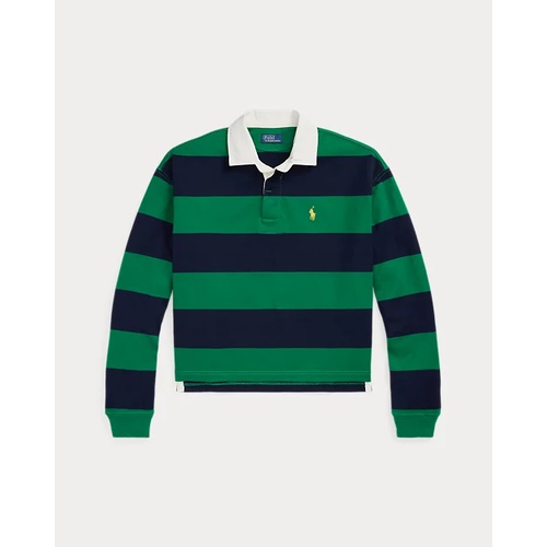 폴로 랄프로렌 Striped Cropped Jersey Rugby Shirt