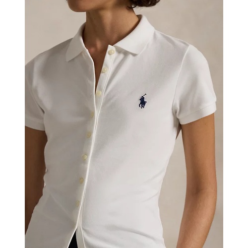 폴로 랄프로렌 Buttoned-Placket Polo Shirt