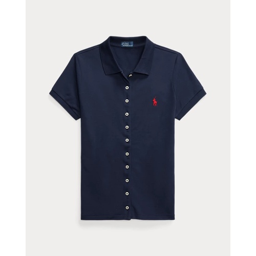 폴로 랄프로렌 Buttoned-Placket Polo Shirt