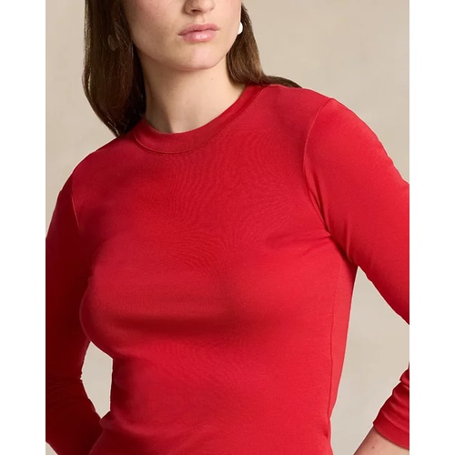 폴로 랄프로렌 Ribbed Cotton Long-Sleeve Tee