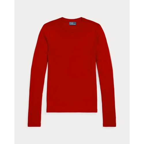 폴로 랄프로렌 Ribbed Cotton Long-Sleeve Tee