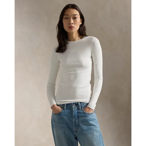 폴로 랄프로렌 Ribbed Crewneck Long-Sleeve Tee