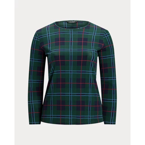 폴로 랄프로렌 Plaid Stretch Cotton Long-Sleeve Tee