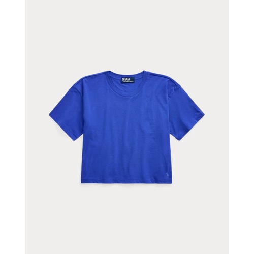 폴로 랄프로렌 Boxy Fit Cropped Cotton Jersey Tee