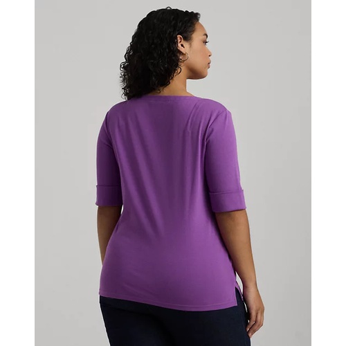 폴로 랄프로렌 Stretch Cotton Boatneck Top