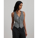 Sequined Herringbone Vest