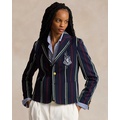 Striped Satin Cricket Blazer