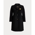 Crest-Patch Wool-Blend Coat