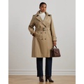 Double-Breasted Cotton-Blend Trench Coat