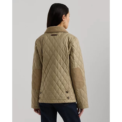 폴로 랄프로렌 Corduroy-Trim Diamond-Quilted Jacket