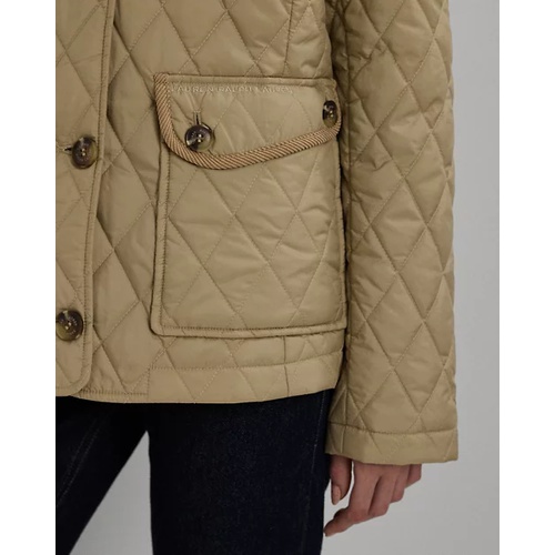 폴로 랄프로렌 Corduroy-Trim Diamond-Quilted Jacket