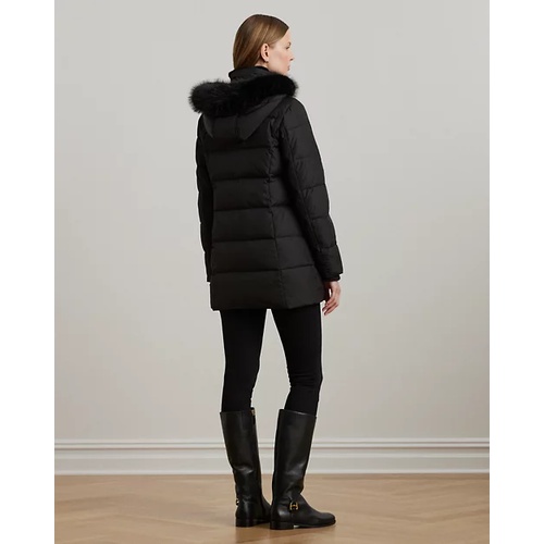 폴로 랄프로렌 Crest-Patch Hooded Down Coat