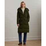 Oversize-Collar Quilted Down Coat