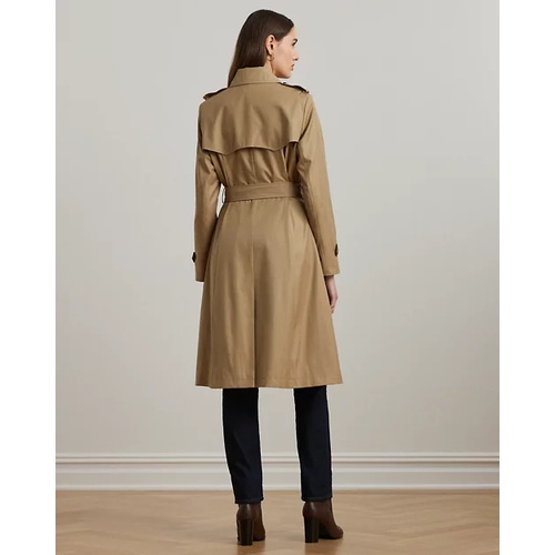 폴로 랄프로렌 Double-Breasted Cotton-Blend Trench Coat