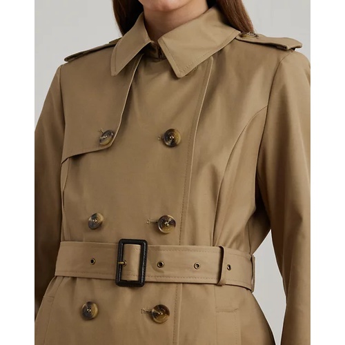 폴로 랄프로렌 Double-Breasted Cotton-Blend Trench Coat