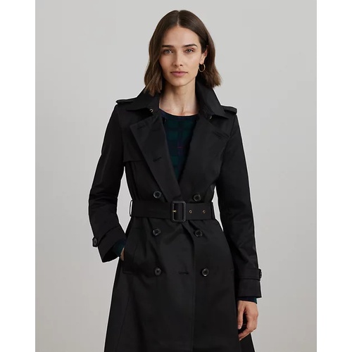 폴로 랄프로렌 Double-Breasted Cotton-Blend Trench Coat