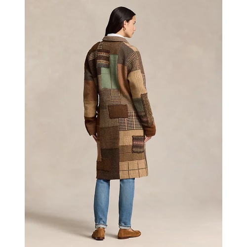 폴로 랄프로렌 Patchwork Wool-Blend Coat