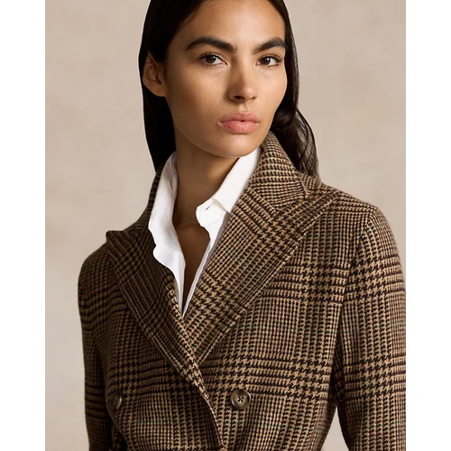 폴로 랄프로렌 Plaid Wool Twill Trench Coat