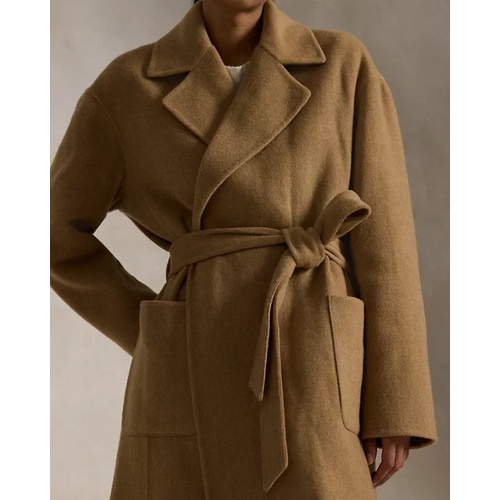 폴로 랄프로렌 Double-Faced Wool Wrap Coat